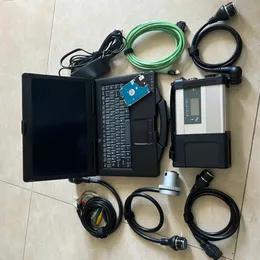 2024 MB SD Connect Compact 5 MB Star C5 Diagnostic-tool with CF53 I5 8G Laptop Full Kit Ready Use