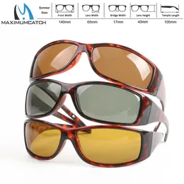 Occhiali da sole Maximumcatch Tortoise Frame Pesca a mosca Lenti polarizzate Marrone Giallo e Grigio Occhiali da sole da pesca UV400 231117