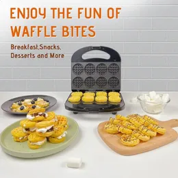 Macchina per la colazione 3 in 1 Mini macchina per waffle Piccoli morsi Ideale per snack, dessert e altro 231116