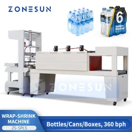 ZONESUN Automatic Sleeve Wrapper Shrink Tunnel Bottle Beverage Drinks Product Packaging Machine ZS-SPL5