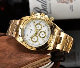 Роскошные классические часы для мужчин, дизайнерские автоматические механические три глаза, модные мужские часы, водонепроницаемые наручные часы из нержавеющей стали, сапфировые часы montre de luxe