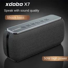 Głośniki telefonu komórkowego XDOBO X7 6600MAH 50W Przenośny głośnik Bluetooth bezprzewodowy subwoofer zewnętrzny muzyka głośnikowa kolumna basowa IPX5 Wodoodporna boombox Q231117