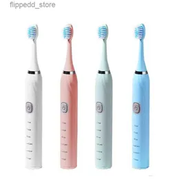 Zahnbürste Neue USB-Batterie Elektrische Zahnbürste Für Erwachsene Und Ren Elektrische Weiche Zahnbürste Körper Wasserdicht Coreless Q231117