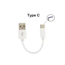 10cm 20cm Length USB Cable Type C Charging Cables 5A Data Charger Cord Wire Line for Mobile Android Phone Device