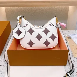 Damaxelväska bagatelle Läderdesignerhandväska Lyxig CrossBody Hobo-väska för kvinnor