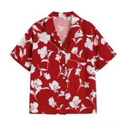 Men's Casual Shirts En en lolothing Blouse louummer ew lower rrint inintage inhort leleeve aaian ast hirt rying asual each cada um hirhirts ops ed ninisex J230417