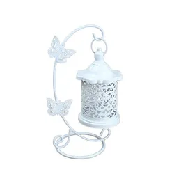 Ljushållare järnfjäril krokljushållare ihålig fågelburet ljusstake för hembord dekoration prydnad europeisk droppleverans dhyql