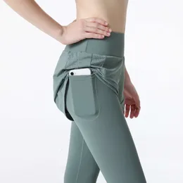 Lu Lu Pant Align Yoga Lemon med kvinnor PS Size Gym Sports leggings med fickor Sportkläder Push Up Fitness Pants Active Wear Tights LL JOGGER