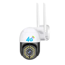 New V380 3MP 4G Auto Tracking PTZ Camera Outdoor 4G Sim Card IP Camera Home Security Two Way Audio Full Color Night Vision