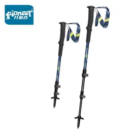 Polos de esqui Pioneer Trekking Caminhada Bengala Nordic Cane Alumínio Acampamento Telescópico Baton Outdoor Caminhadas Equipamento de Camping 231116