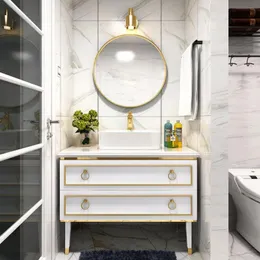 Diğer Banyo Tuvalet Malzemeleri Nordic Işık Lüks Modern Minimalist Yıkama Havzası Ayna Kutusu5257174