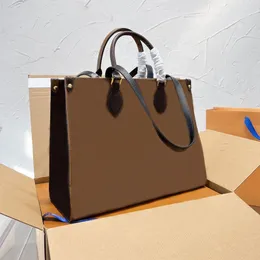 leather handbag women shoulder Bag Onthego Shopping Bag Large Capacity shopping Bags