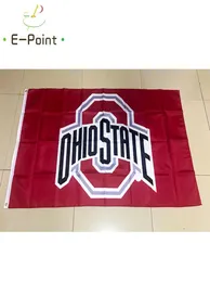 Ohio State Buckeyes-Flagge, 3 x 5 Fuß (90 x 150 cm), Polyester-Flaggen, Banner-Dekoration, fliegende Hausgarten-Flagge, festliche Geschenke 5639767