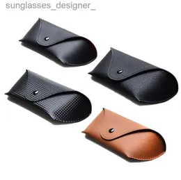 Sunglasses Cases PU Leather Eyewear Cases Cover Sunglasses Case For Women Men Reading Glasses Box With Metal Buckle Eyeglass Cases For MenL231117