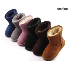 2023 Classic Design Australia U5281 Baby Boys Girls Kids Snow Winter Half Boots Fur Warm Szie 23-34 Fashion