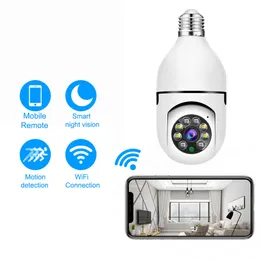 Nuovo 3MP ICSEE AP E27 Lampadina Telecamera Zoom digitale 4X Visione notturna colorata Telecamera IP PTZ wireless Monitor di sicurezza video per interni