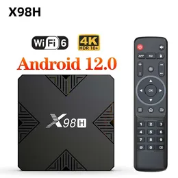 新しいX98Hスマートテレビボックスアンドロイド12 ALLWINNER H618 QUAD CORE CORTEX A53サポート