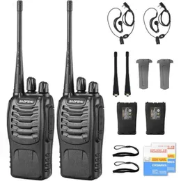 Walkie Talkie 2PCS Baofeng BF 888S 888s UHF 5W 400 470MHz BF888s BF 888S H777 Long Range Two Way Radio Für jagd el 231117