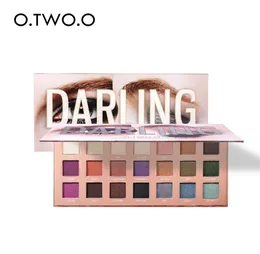 Otwoo Darling Eyeshadow Palletes 21 färger Ultra Fin Powder Pigmenterade Shadows Glitter Shimmer Makeup Eye Shadow Palette4840796