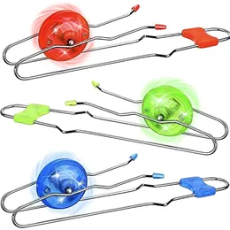 Retro Magic Rail Twirlers Kids Classic Vintage Toys Light Up Magnetic Gyro Wheel Fidget Toy Old Fashioned Trick Yoyo Gravity Stunt Toys Cool Fun Fun Fun