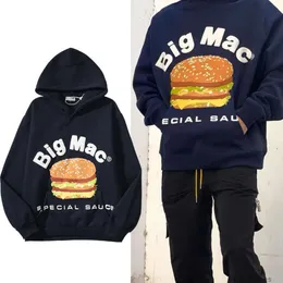 Designer Hoodie Men's Sweatshirts Fashion Streetwear Cpfm Kanyes Co Br ed m Record Burger Plush Sweater Foam Printed Hoodie Trend Br Street Loose Fit