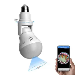 جديد E27 Light Light 1.3mp 3MP Panoramic Bulb WiFi Camerahd Security IP Camera Fisheye Surveillance CCTV Security V380