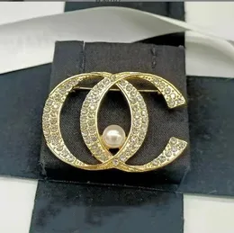 Broche de Broche de Womens Crystal Hot Brand Jóias Diamantes Vintage Luxo Retro Advanced Broches para Designer Pins de alta qualidade Presente requintado