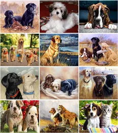 Diy Dog 5D Diamond Painting Cross Stitch Full Round Drill Diamond Embroidery Mosaic Rhinestone Handmade Gift Wall Art Decor9605327