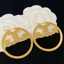 INS stylowe duże kolczyki koła projektant biżuterii damskie kolczyki moda uliczna złote okrągłe kolczyki do uszu zwisają akcesoria dla kobiet