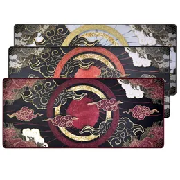 Keyboards Phangkey AMATERASU Mousepad Deskmat for Mouse Mechanical keyboard 900 400 4mm Stitched Edges Rubber High quality soft 230414
