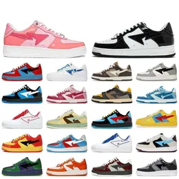 Box gesendet Top Designer SK8 Sta Schuhe Grau Schwarz Stas SK8 Farbe Camo Combo Pink Grün ABC Camos Pastellblau Lackleder M2 Plateau Sneakers Trainer