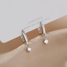 Studörhängen Fashion Clear Zircon Saure Bead Charm Earring for Women Party Elegant smycken Pendientes Tillbehör EH1459