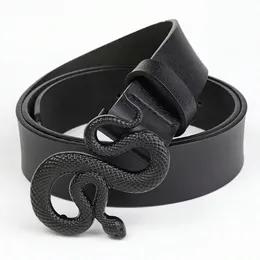 Outra moda cobra fivela de cinto com couro pu para mulheres vestido designer estilo vintage ocidental cintos pretos meninas 231117