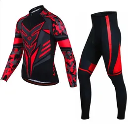 Ensembles de maillot de cyclisme Ensembles de vélo à manches longues hommes maillot de cyclisme avec pantalon vente automne hiver vêtements de vélo costume de course ensembles de cyclisme d'équipe professionnelle 231116