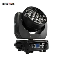Shehds New LED Zoom Moving Head Light 19x15W RGBW Wash DMX512 Stage Lighting Professional Equipture for DJ Disco Party Bar Effect 2806883