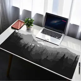 Tappetini per mouse Poggiapolsi Deep Forest Firewatch Laptop Gamer Mousepad Tappetino per mouse da gioco Tappeto grande Bordo di chiusura Tastiera 70x30 cm Tappetino da scrivania per CSGO LOL DOTA YQ231117