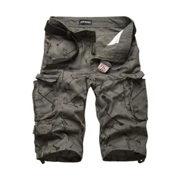 Herr shorts bomullsherr last shorts sommar mode kamouflage manliga shorts multi-pocket camo utomhus tolling homme korta byxor 230417