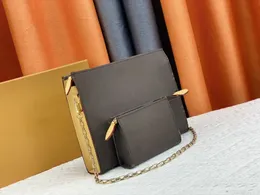 Men Fashion Casual Designe Shoulder Bags Women Luxury Pochette Voyage Handbag Damier Graphite Genuine leather Clutch Bag Wallet KEY POUCH Coin Purse 2pcs/Set