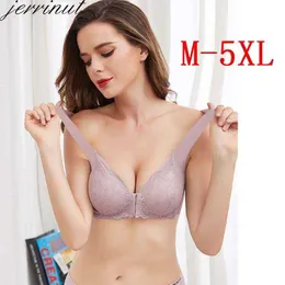 Bras Jerrinut Plus Size Bras For Women Underwear Seamless Bra Push up Brassiere Lingerie Front Closure Bralette 3XL 4XL 5XL BH P230417