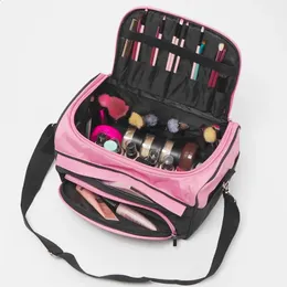 Other Hair Cares Barber Hair Scissor Comb Bag Tools Large Capacity Storage Hairdressing Pouch Salon Haircut Case Suitcase Organizer Pink Black 231116