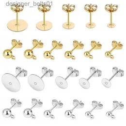 Stud 50pcs/Lot 925 Gümüş Kaplamalı Boş Post Küpe Çıtçıtları Küpe Tapası Bulguları ile Temel Pim Kulak Geri DIY Takı Yapımı Aksesuarlar231117