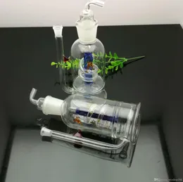 Pipa da fumo Mini bong in vetro narghilè Forma metallica colorata Bocca super grande Pan Bottiglia di fumo d'acqua con filtro silenzioso in vetro drago