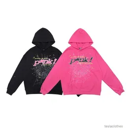 Tasarımcı Hoodie Erkek Sweatshirts Moda Sokak Giyim Genç Haydut Yıldızı Aynı Stil SP5der 555555 Pembe Hoodie Erkek Kadınlar 2023