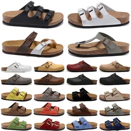 Designers Birkens Tock Arizona Sandaler Boston Bir Birko-Flor Slides Sliders Boston Soft Mules Fotbad Cogs Indoor Pantoufle Flip Flop Slippers Shoes