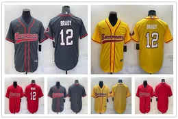 Baseball Jersey Tampa''Bay''Buccaneers''Men Tom Brady Stitched Cool Base Football