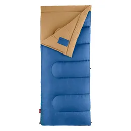 Бразос холодный спальный мешок, 20 ° F/30 ° F Легкий спальный мешок для взрослых, безмолв с застежкой для взрослых, в комплекте с материалом, машина