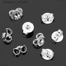 スタッド50pcs/pack 925 Sterling Silver Earrings Back Earing Stopper所見Stud Earrings Clasp DIY Jewelry Making indingsl231117