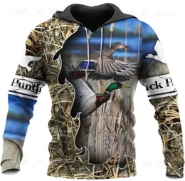 Felpa con cappuccio da uomo Fedele Spring /Autunno Stampa 3D Duck Hunting Animal Hoodie Harajuku Spacca d'autunno con cappuccio streetwear Giacca unisex casual y2k t231117