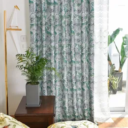 Cortinas de cortina para sala de jantar quarto quarto moderno fresco e simples tecido de sombreamento jacquard