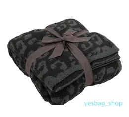 Klassisk Leopard Wool Plush Filt Sofa Warm Knee Throw Filtar Couch Cover Bed quilt rum Dekoration Gåva till hösten